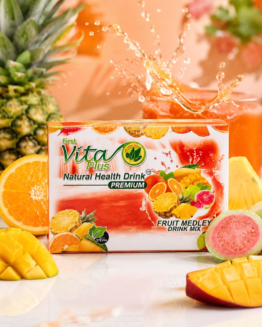 First Vita Plus Premium Fruit Medley drink mix